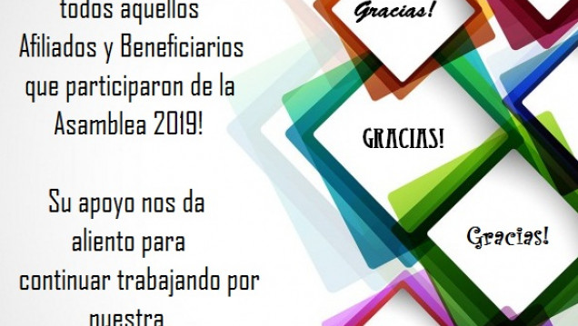 imagen Asamblea Gral. Afiliados 2019